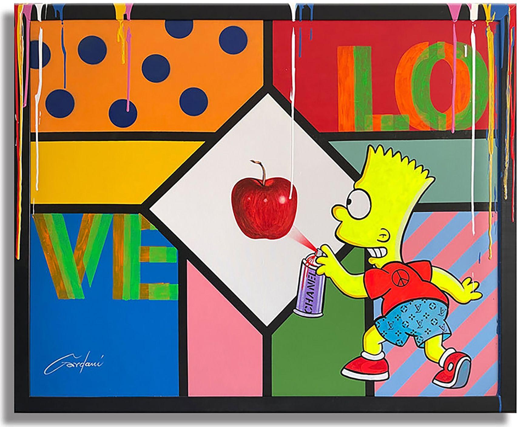 Forbidden Bart fruit, Painting, Acrylic on Canvas