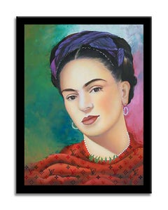 Frida Kahlo Passion, Painting, Oil on Canvas