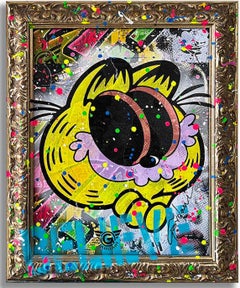 Garfield Opinion, Painting, Acrylic on Canvas