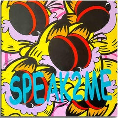 Garfield Speak to me, Painting, Acrylic on Canvas