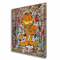 Garfield world " Originalgem?lde auf Leinwand, Gem?lde, Acryl auf Leinwand