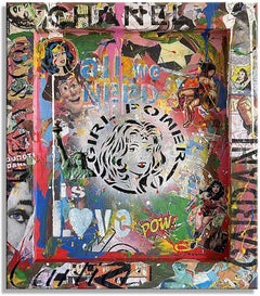 Girl Power Love, Painting, Acrylic on Canvas