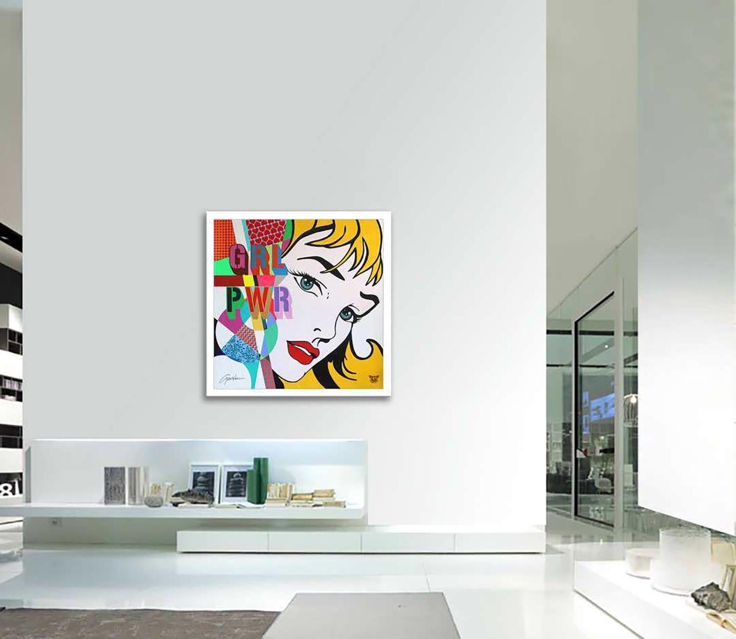 Mädchenpower, Gemälde, Acryl auf Leinwand im Angebot 1