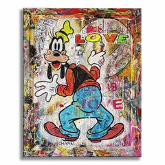 Goofy Love â€" OriginalgemÃ?lde auf Leinwand, GemÃ?lde, Acryl auf Leinwand