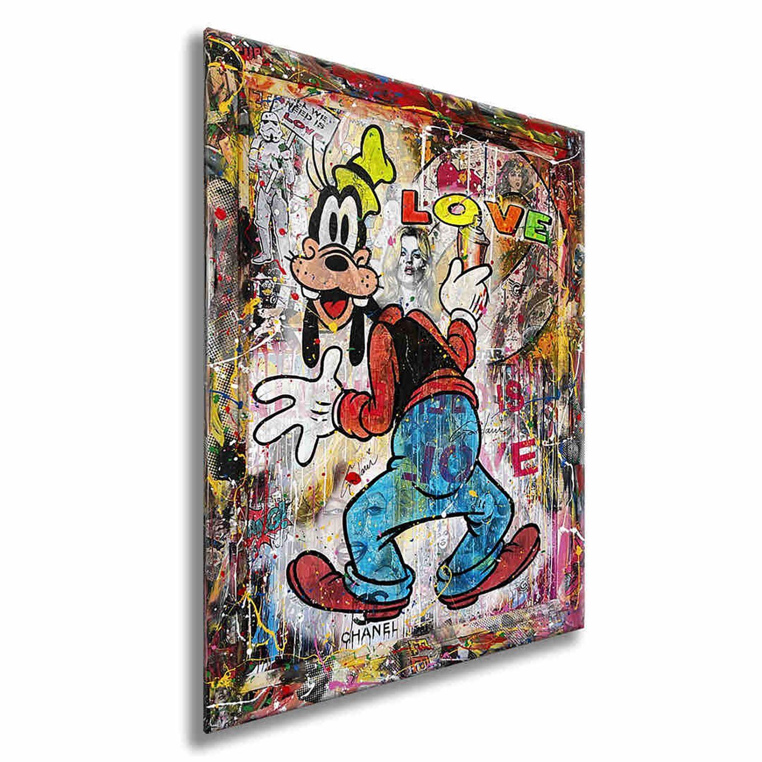 Goofy Love â€“ Original Painting on Canvas, Painting, Acrylic on Canvas For Sale 2