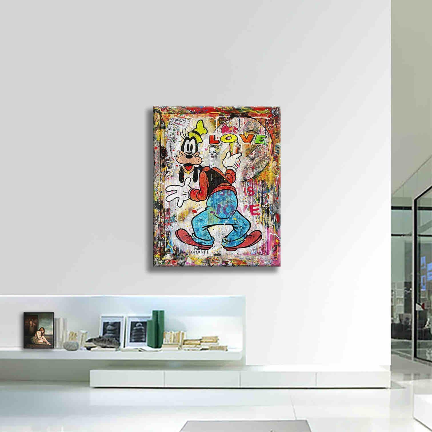 Goofy Love â€“ Original Painting on Canvas, Painting, Acrylic on Canvas For Sale 4