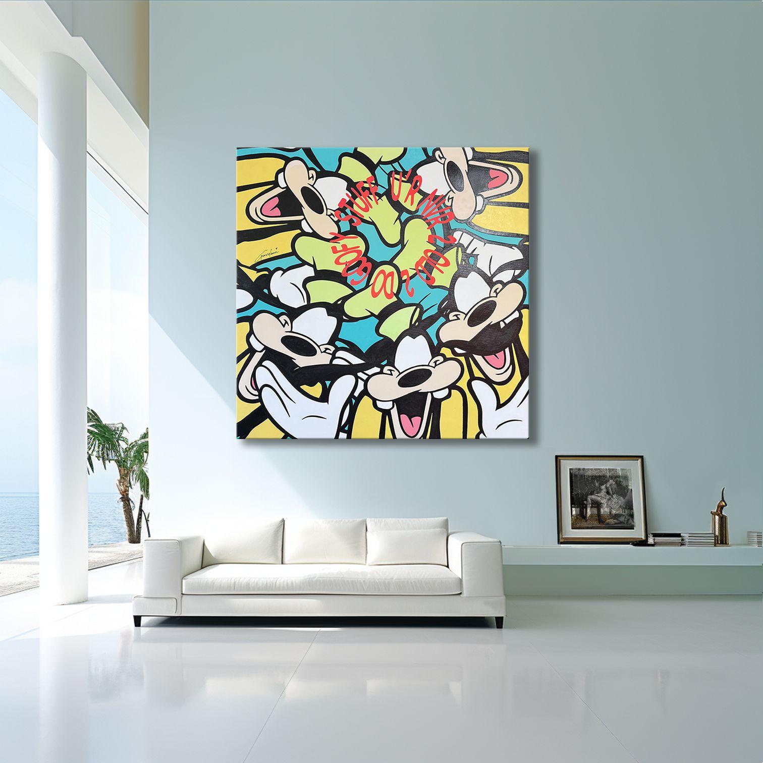 Roba da pazzi, Pittura, Acrilico su tela in vendita 2