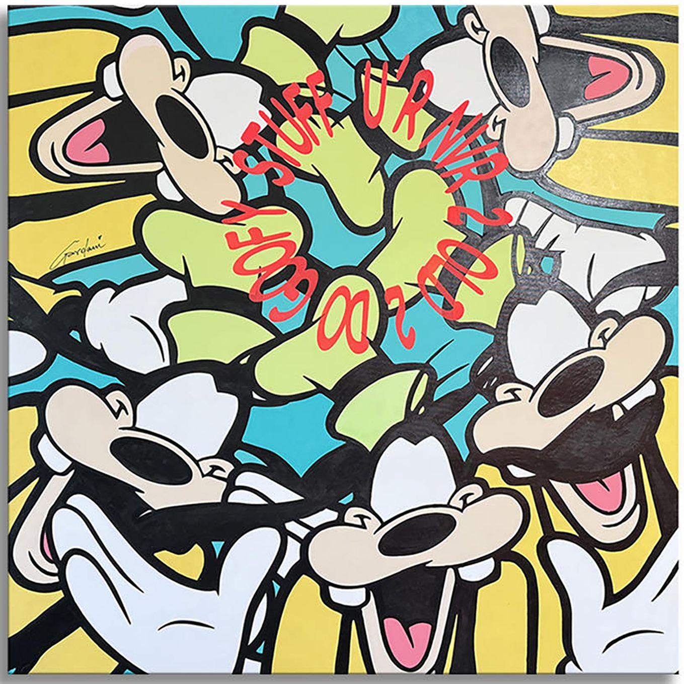 Roba da pazzi, Pittura, Acrilico su tela - Painting di Gardani Art