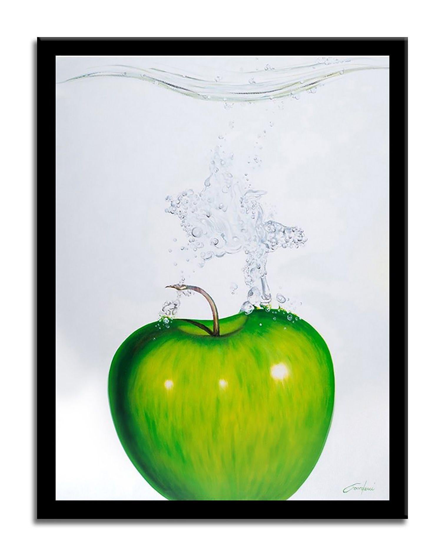 Grünes Haus, Gemälde, Öl auf Leinwand (Realismus), Painting, von Gardani Art
