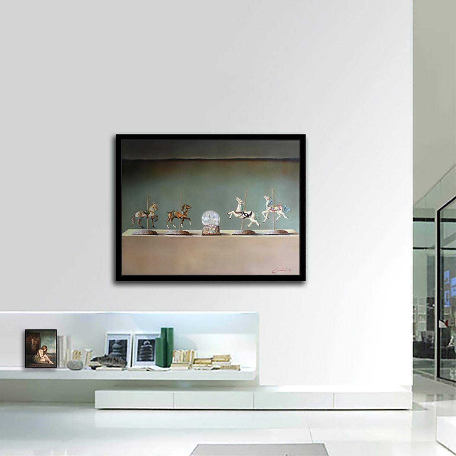 Happiest Carousel -, Painting, Oil on Canvas For Sale 2