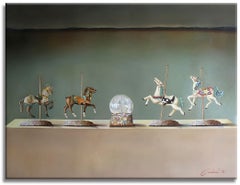 Happiest Carousel -, Painting, Oil on Canvas