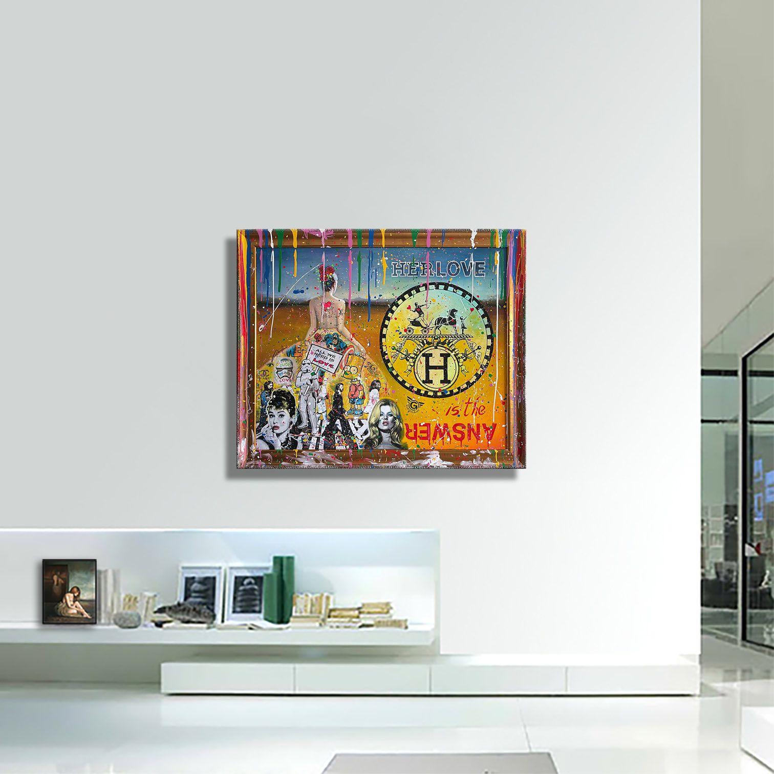 Ihre Liebe, Gemälde, Acryl auf Leinwand im Angebot 1