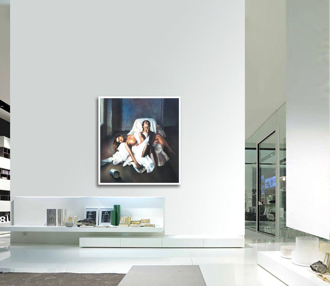 Here or there, Painting, Oil on Canvas For Sale 4