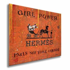 Hermes Girl Power â€“ Original Painting on Canvas, Painting, Acrylic on Canvas