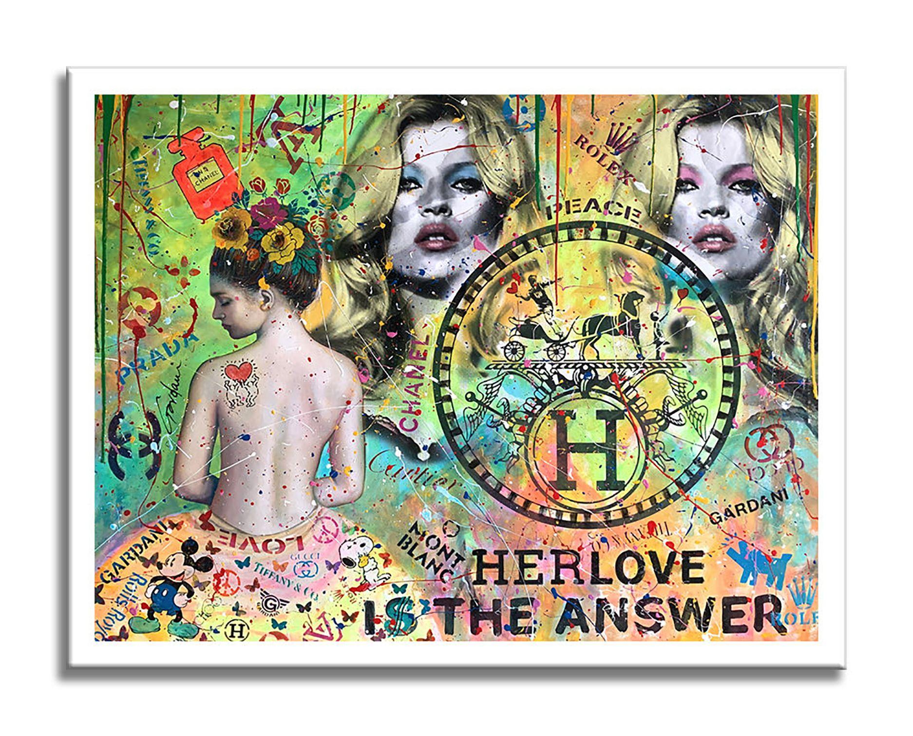 Hermes is the Answer - Peinture originale sur toile, Peinture, Acrylique sur Canva en vente 1