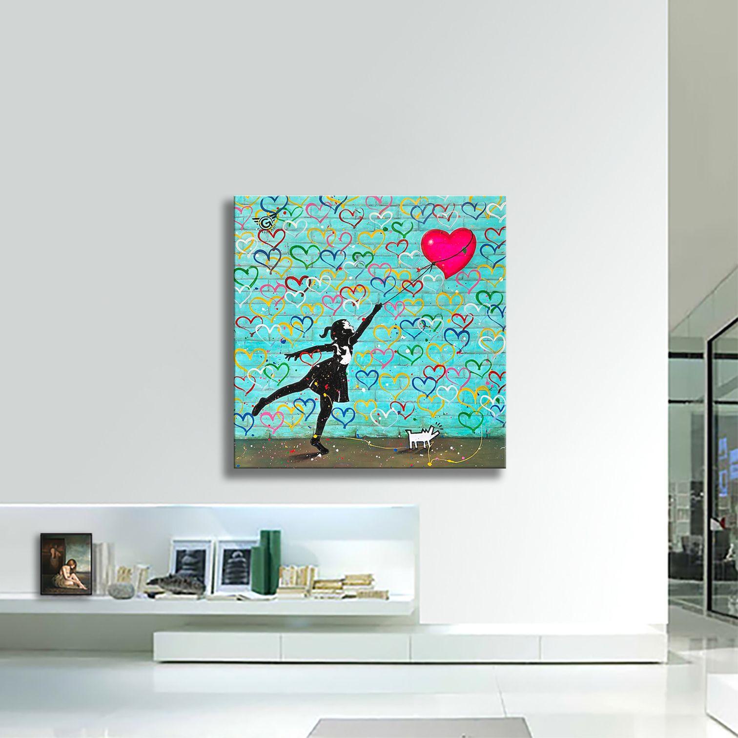 Hold my Heart â€“ Original Painting on canvas, Painting, Acrylic on Canvas For Sale 1