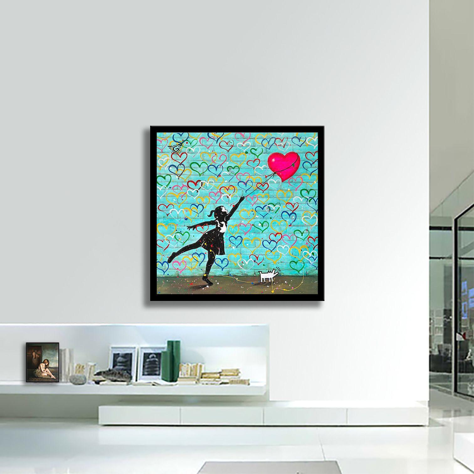 Hold my Heart â€“ Original Painting on canvas, Painting, Acrylic on Canvas For Sale 3