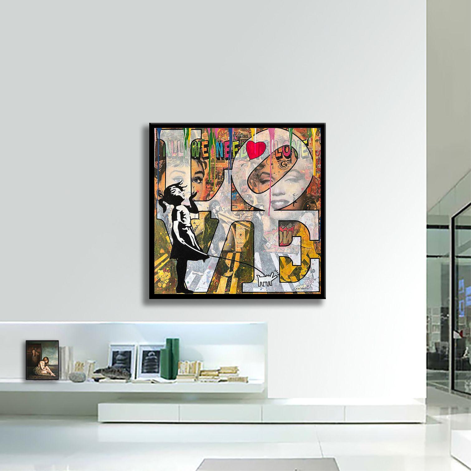 Ich werde Sie nie vergessen, Gemälde, Acryl auf Leinwand im Angebot 1