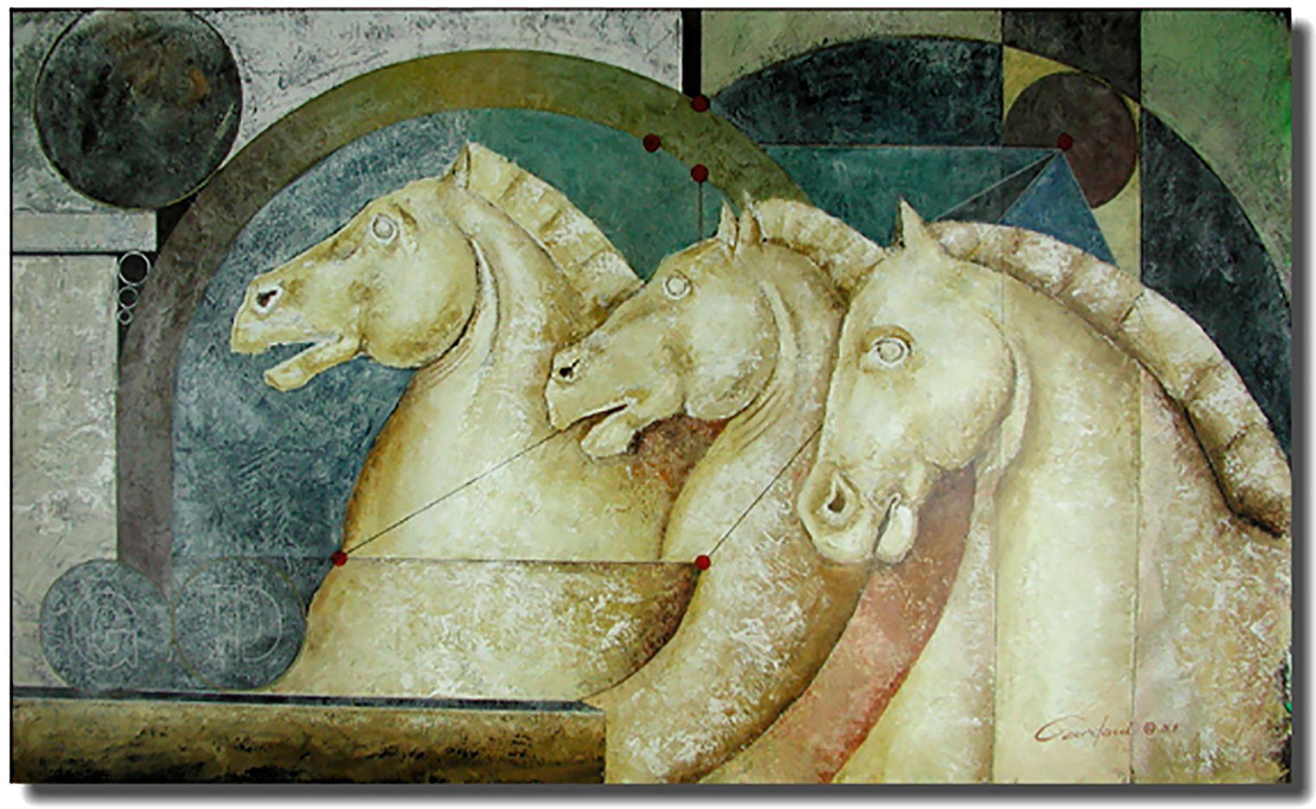 Imagina, Pintura, Óleo sobre lienzo - Painting de Gardani Art