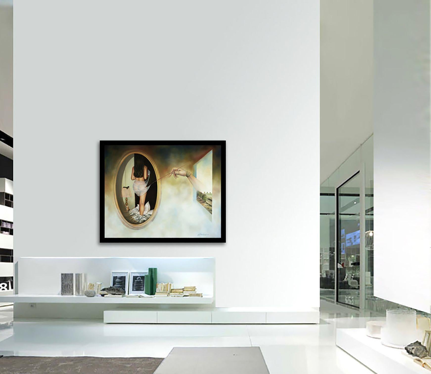 Invisible dream, Painting, Oil on Canvas For Sale 2