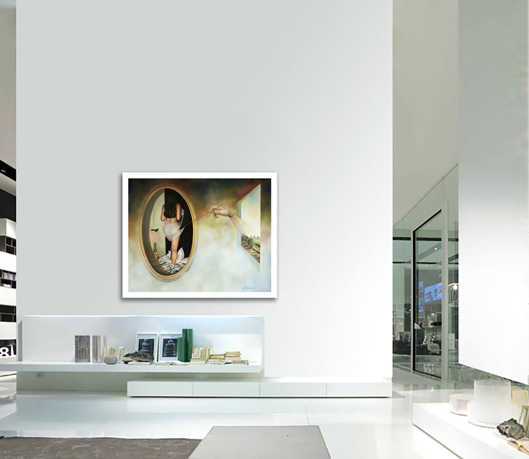 Invisible dream, Painting, Oil on Canvas For Sale 4