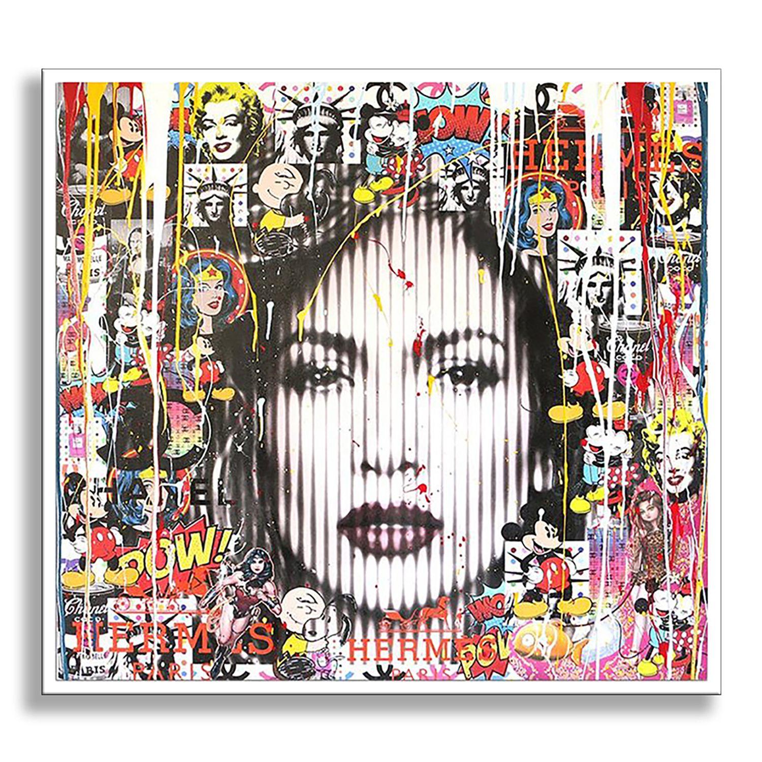 Jennifer Lopez Loving You, Painting, Acrylic on Canvas For Sale 2