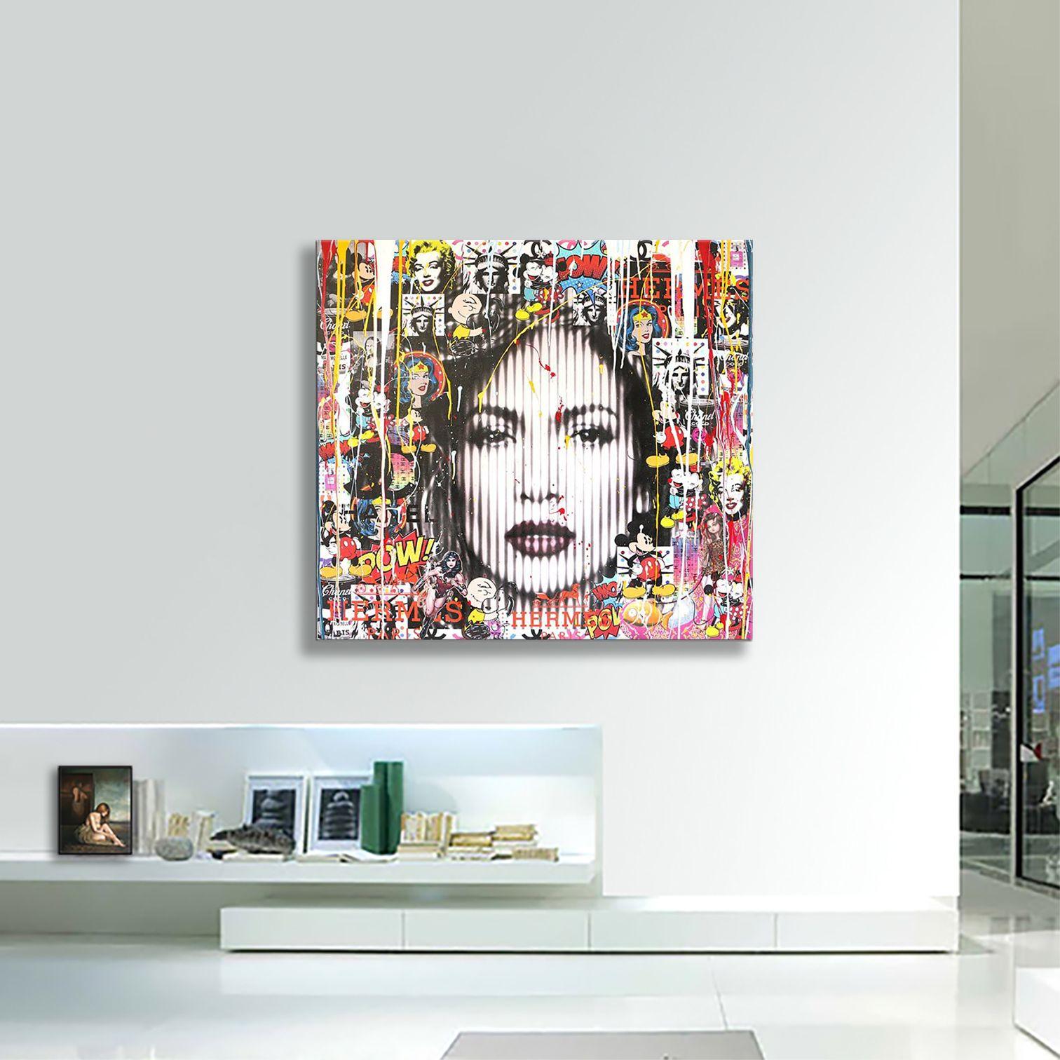 Jennifer Lopez Loving You, Painting, Acrylic on Canvas For Sale 3