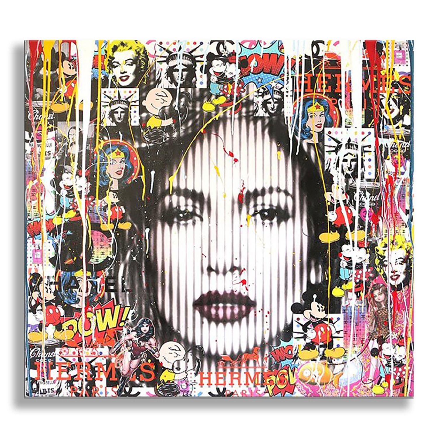 Jennifer Lopez Loving You, Painting, Acrylic on Canvas For Sale 4
