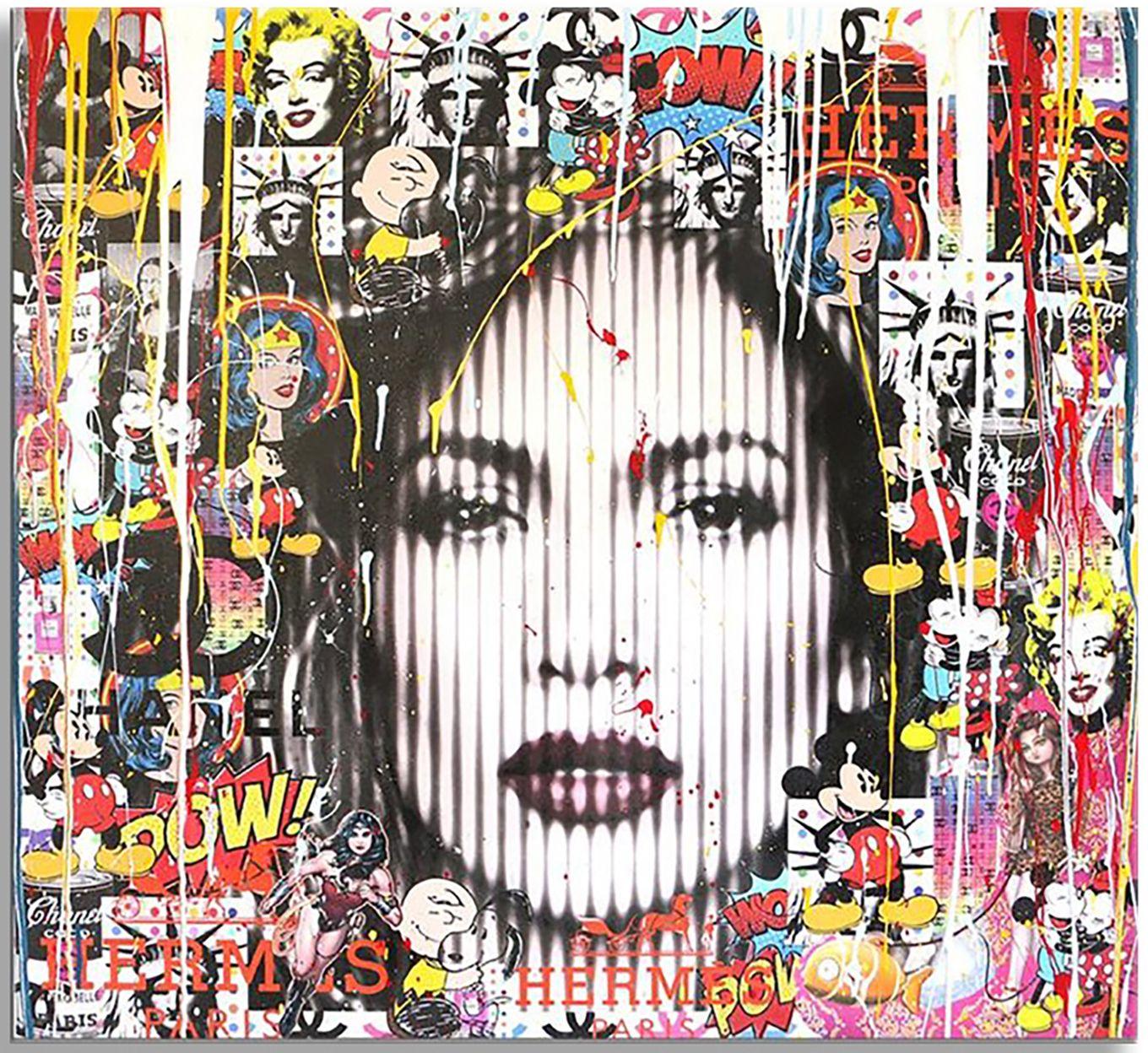 Jennifer Lopez Loving You, Painting, Acrylic on Canvas