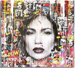 Jennifer Lopez Loving You, Painting, Acrylic on Canvas