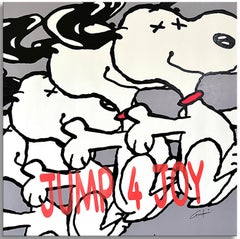 Jump for Joy Snoopy, Painting, Acrylic on Canvas