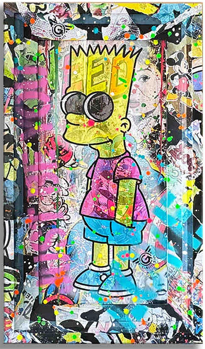 One-of-a-kind Pop Art Original Painting on Canvas by Gardani, hand signed by the Artist front and back, comes with official Gardani Certificate of Authenticity with a unique dollar bill sequence as a registration matching number of that