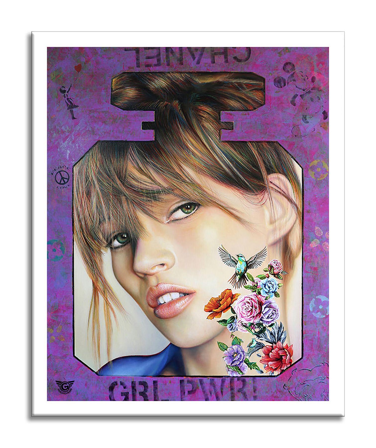 Kate Girl Power, Gemälde, Öl auf Leinwand im Angebot 1