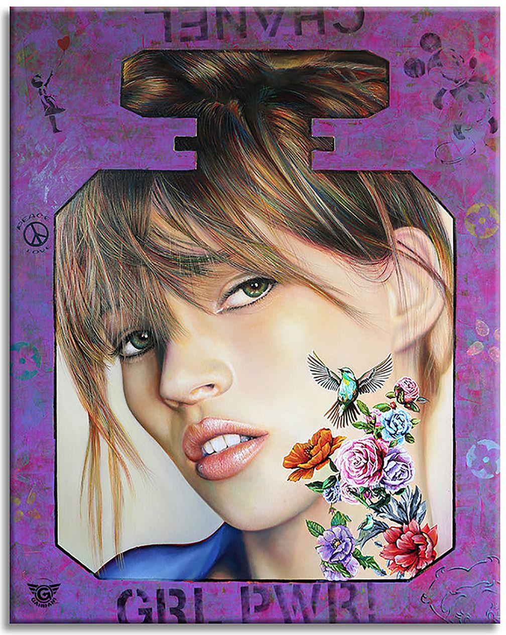 Kate Girl Power, Painting, Oil on Canvas