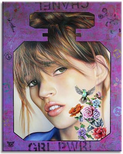 Kate Girl Power, Painting, Oil on Canvas