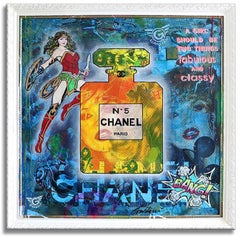 Kate Moss Chanel - Fabulous, Painting, Acrylic on Canvas
