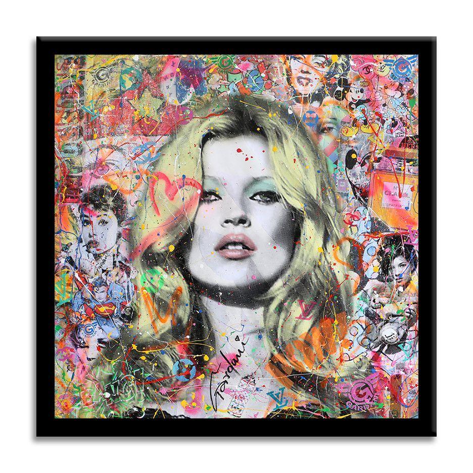 Kate Moss My Muse, Gemälde, Acryl auf Leinwand (Pop-Art), Painting, von Gardani Art
