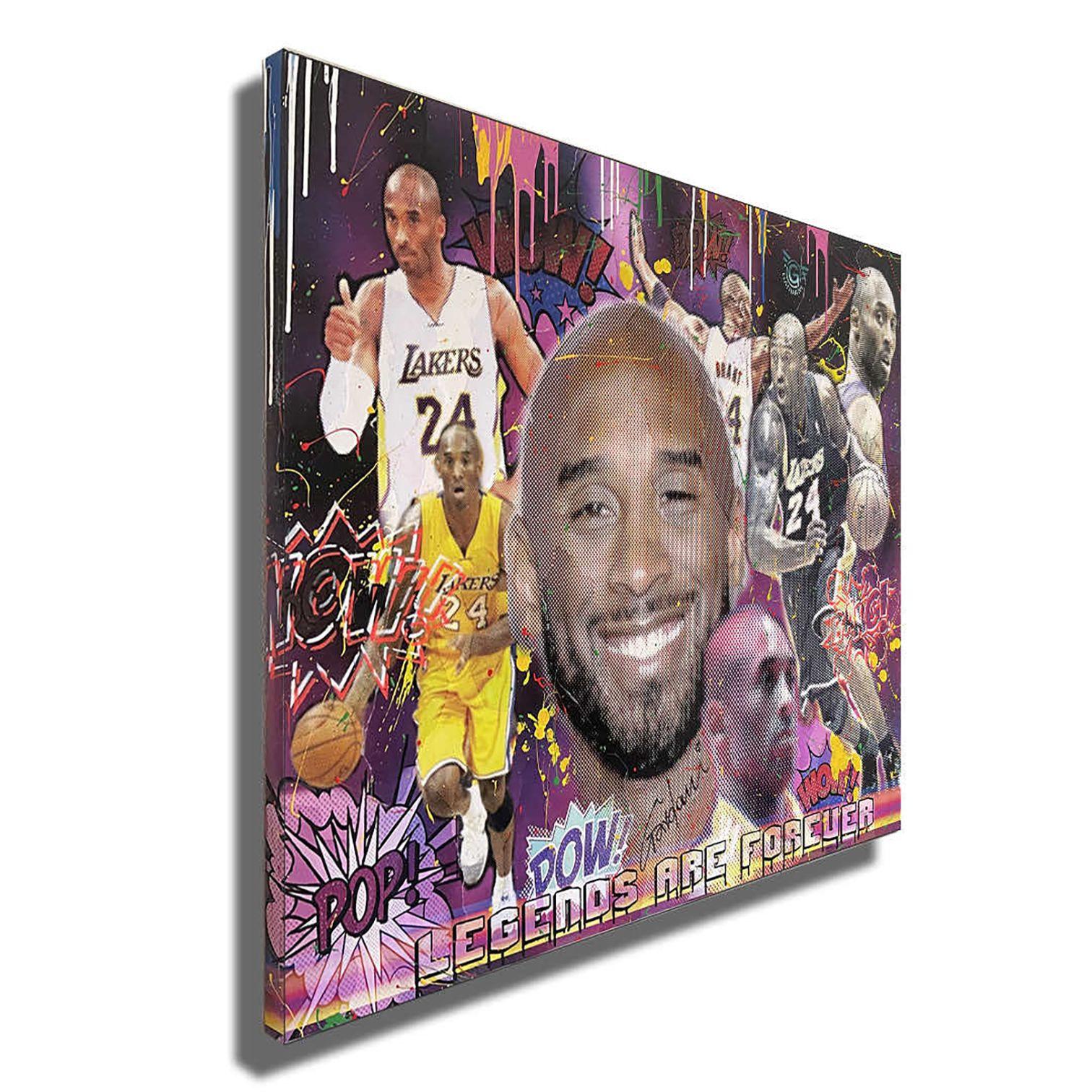 Kobe 24 Forever, Painting, Acrylic on Canvas For Sale 1