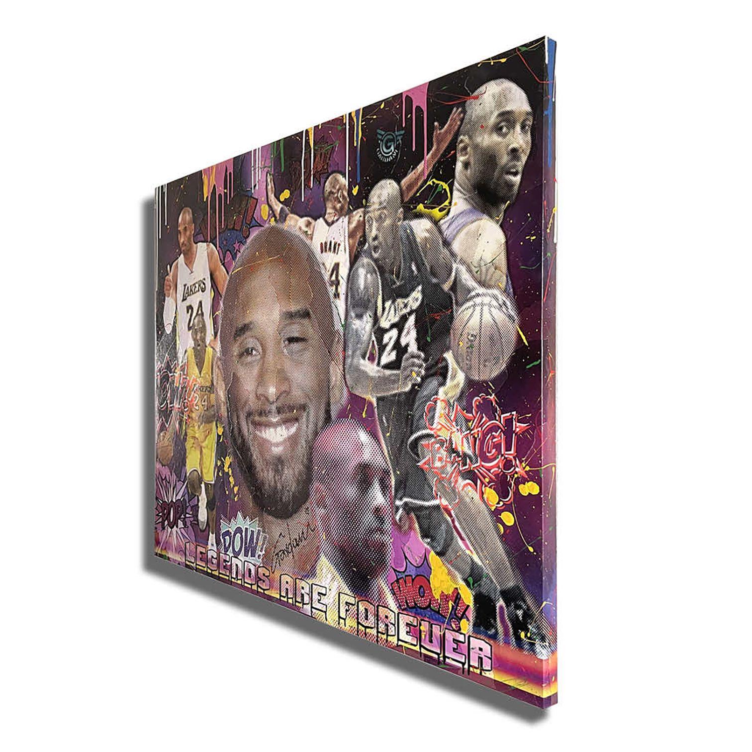 Kobe 24 Forever, Painting, Acrylic on Canvas For Sale 2