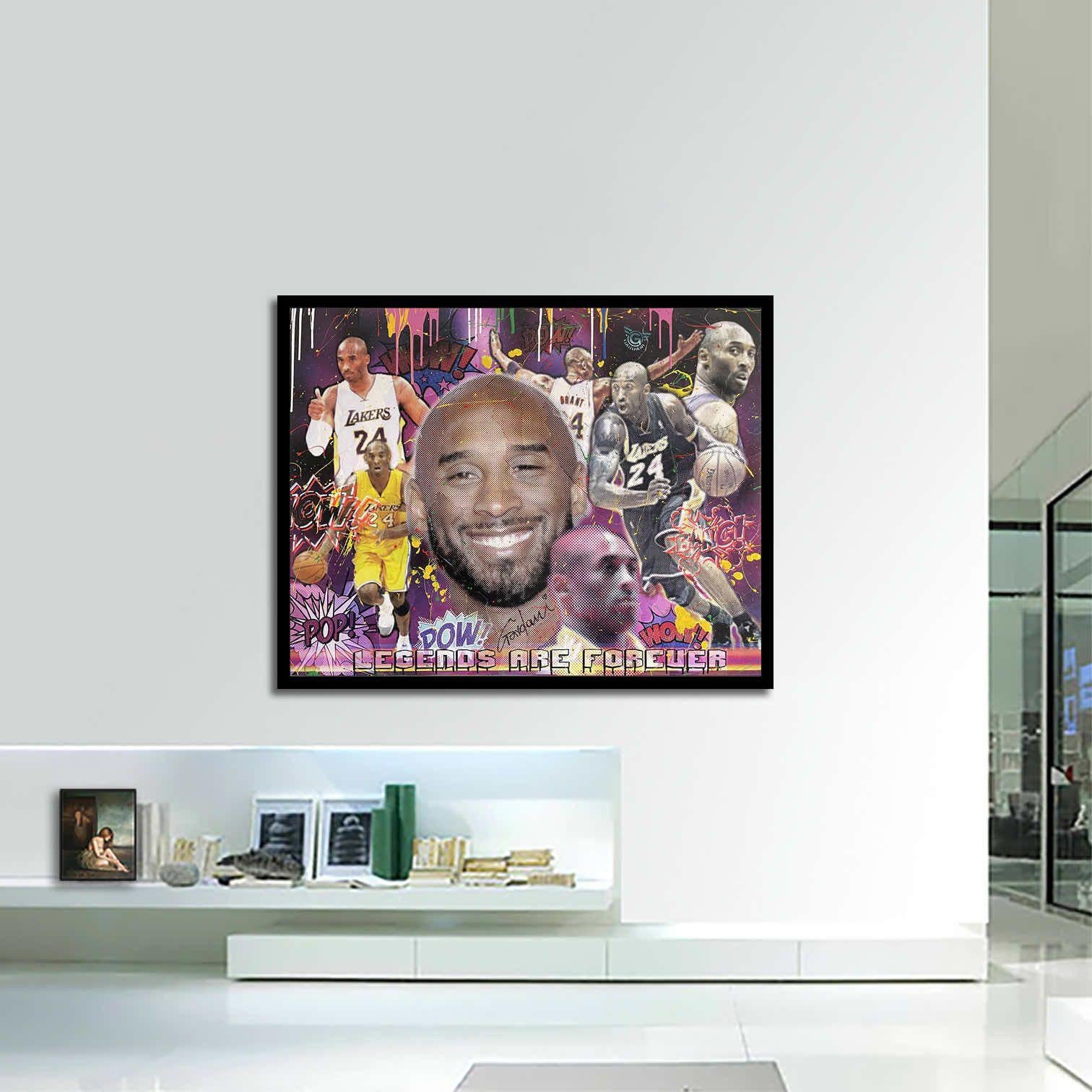 Kobe 24 Forever, Painting, Acrylic on Canvas For Sale 3