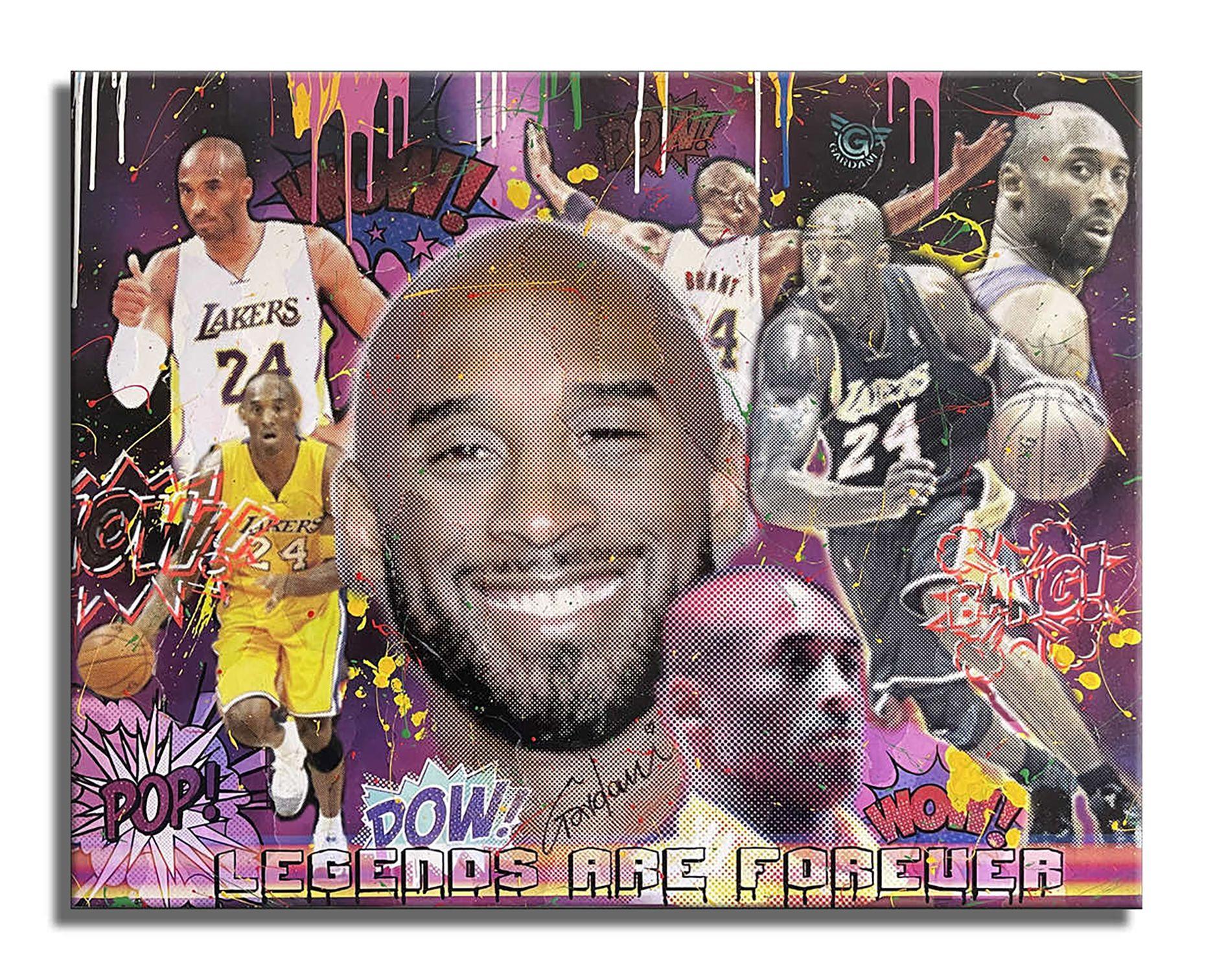 Kobe 24 Forever, Painting, Acrylic on Canvas For Sale 4