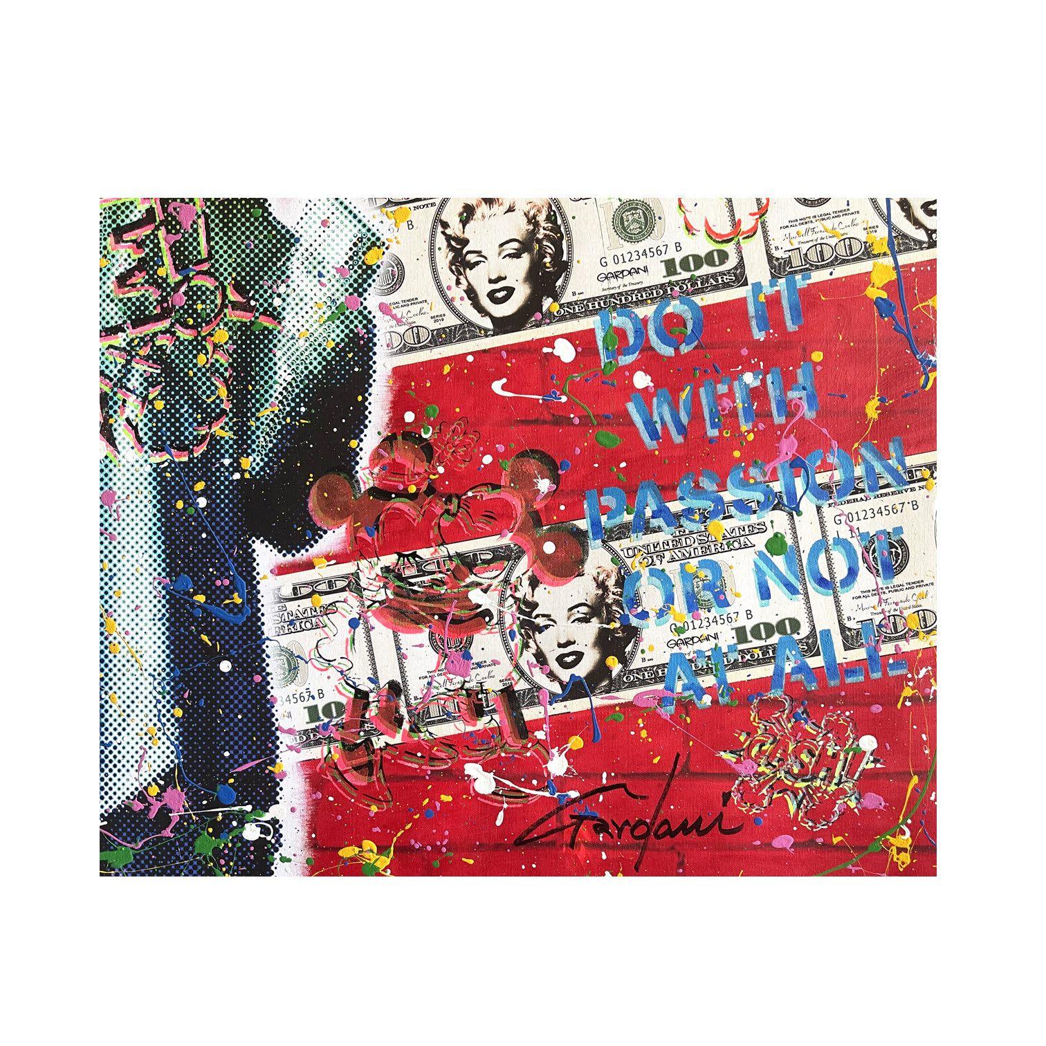 Lady Liberty, Gemälde, Acryl auf Leinwand im Angebot 2