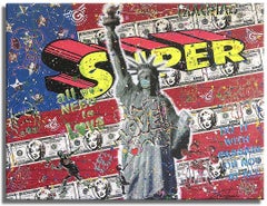 Lady Liberty, Painting, Acrylic on Canvas
