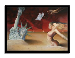 Liberty & Peace, Painting, Oil on Canvas