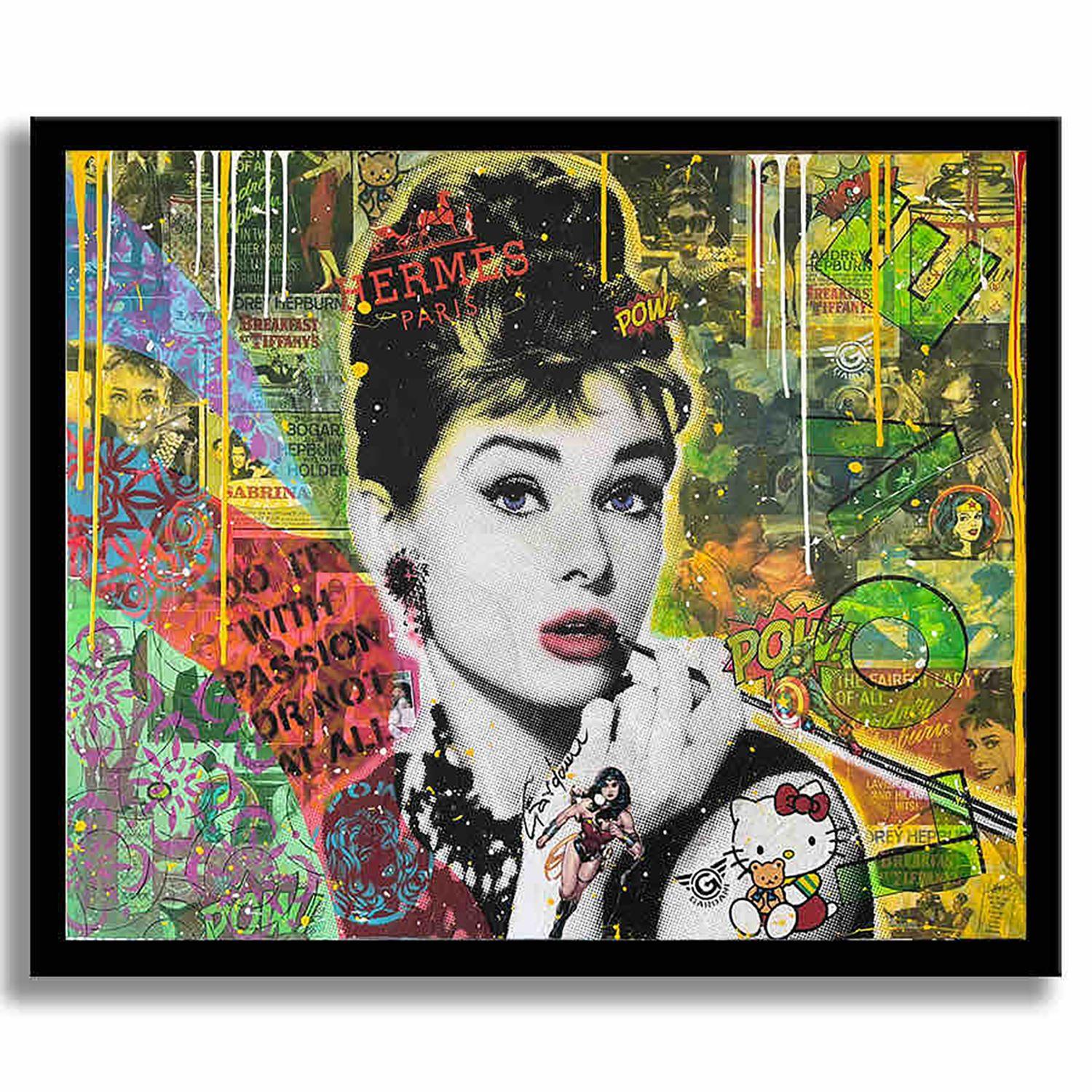 Original-Gemälde auf Leinwand.    Einzigartiges Pop-Art-Originalgemälde auf Leinwand von Gardani für Sie verfügbar. Handsigniert vom Künstler auf der Vorder- und Rückseite, mit offiziellem Gardani-Echtheitszertifikat mit einer einzigartigen