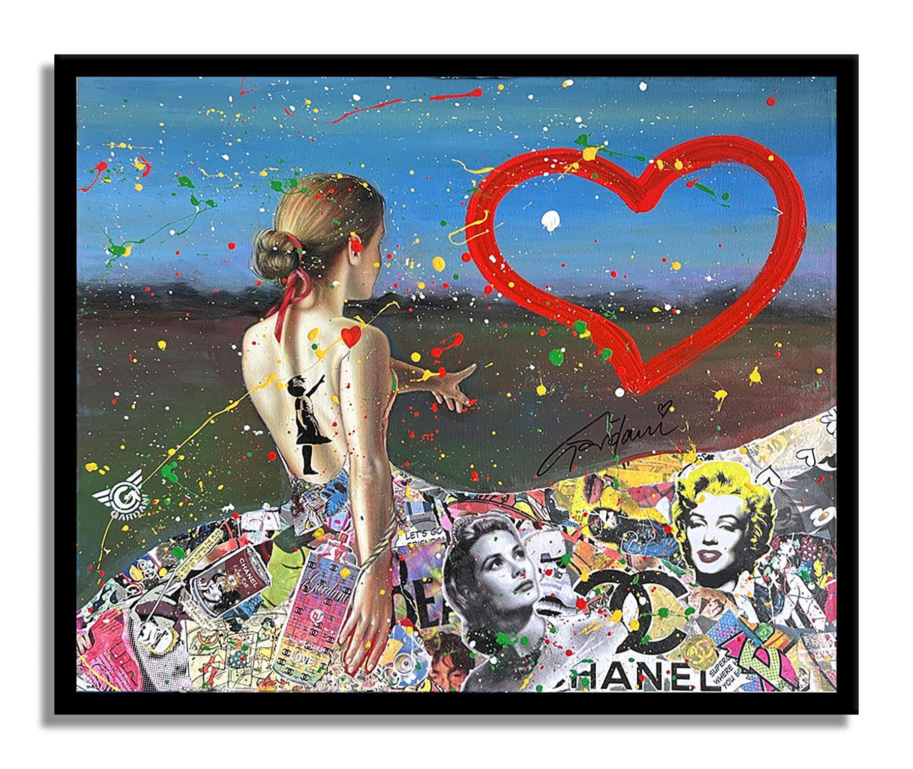 Love finds you â€“ Original Painting on canvas, Painting, Acrylic on Canvas For Sale 1