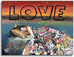 Love Hello â€“ Original Painting on canvas, Painting, Acrylic on Canvas