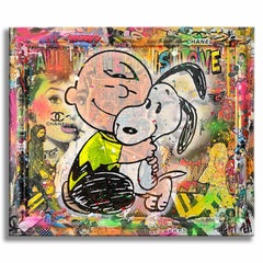 Love is a Hug â€“ Original Painting on canvas, Painting, Acrylic on Canvas