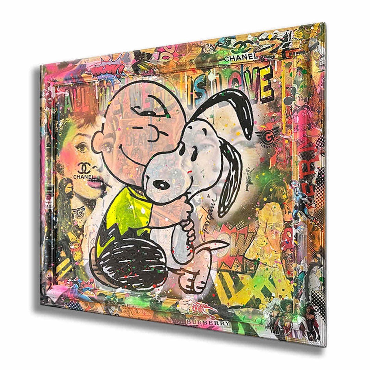 Love is a Hug â€“ Original Painting on canvas, Painting, Acrylic on Canvas For Sale 2