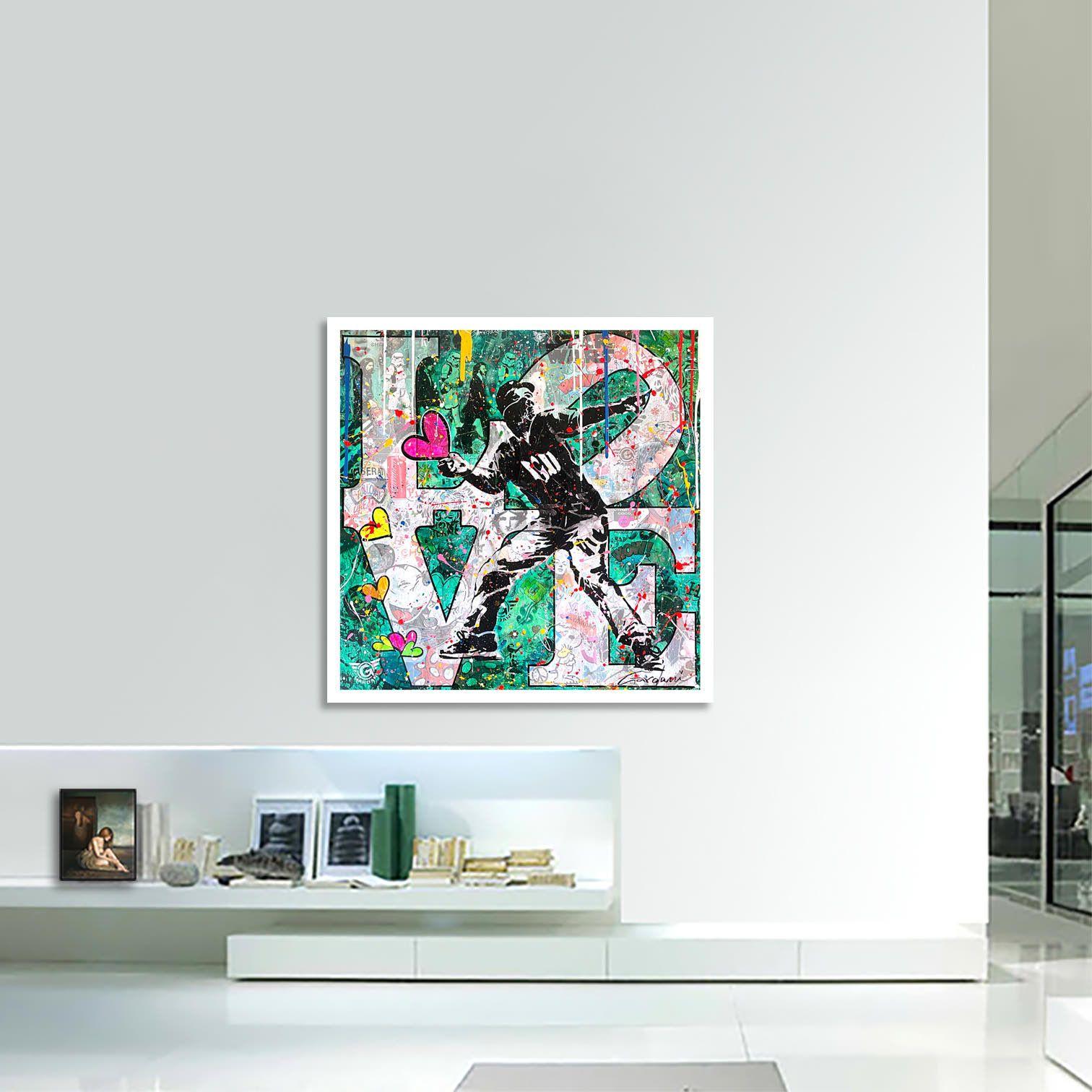 Original-Gemälde auf Leinwand.    Einzigartiges Pop-Art-Originalgemälde auf Leinwand von Gardani für Sie verfügbar. Handsigniert vom Künstler auf der Vorder- und Rückseite, mit offiziellem Gardani-Echtheitszertifikat mit einer einzigartigen